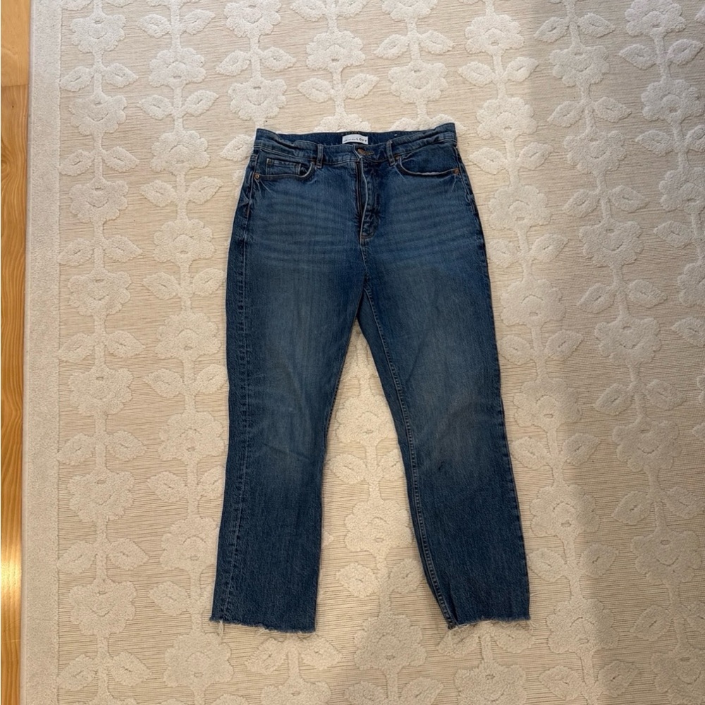Loft straight crop jeans